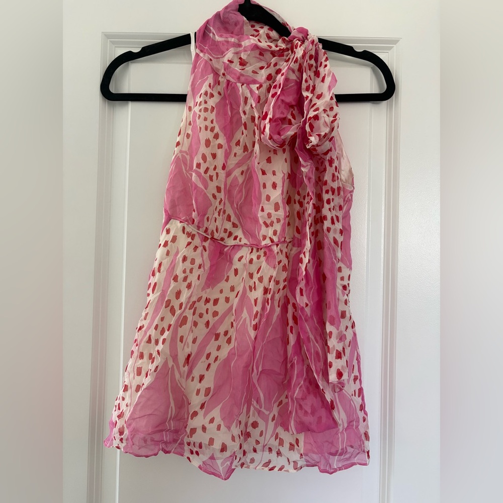 Diane von Furstenberg Silk Halter Top